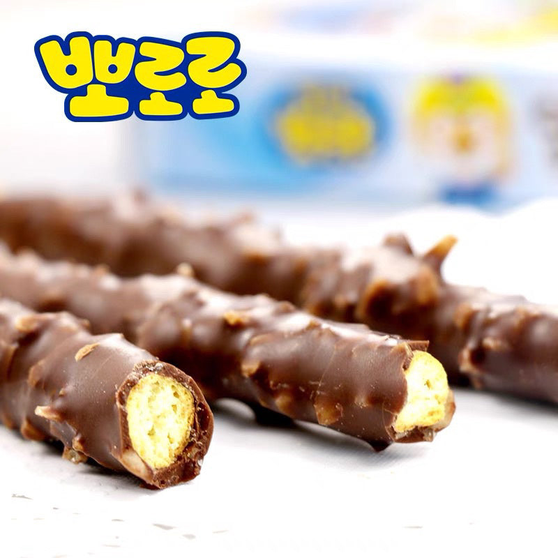 Pororo Choco Stik 54g Biskuit Stik Salur Coklat Dengan Kukis