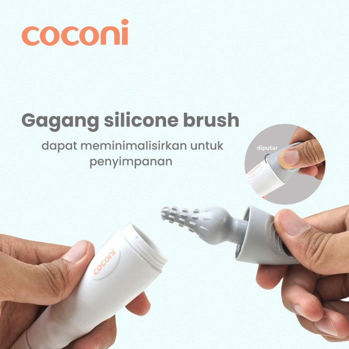 COCONI Quick Cleaning Silicone Bottle Brush | Sikat Pembersih Botol