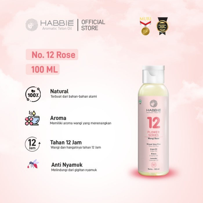 Habbie Aromatic Minyak Telon Oil Flower Series 100ml