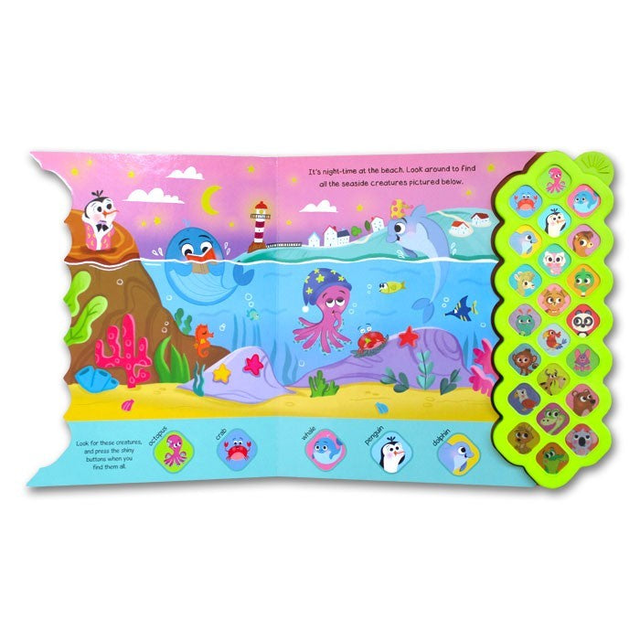 Sleepy Animal Friends/Things That Go Sounds Board Book With 22 Animal