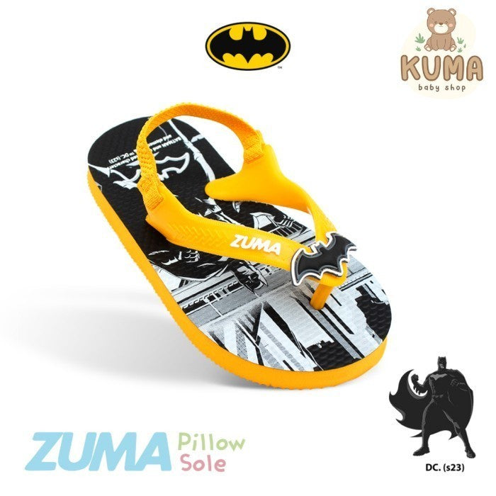 Zuma Baby Batman 2 Yellow, Sandal Jepit Bayi Karet Tali, Kuning