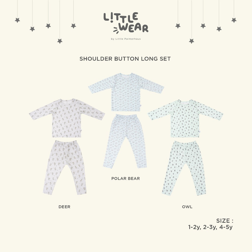 Little Palmerhaus - Little Wear Shoulder Button Long Set 20.0 (Setelan Anak)