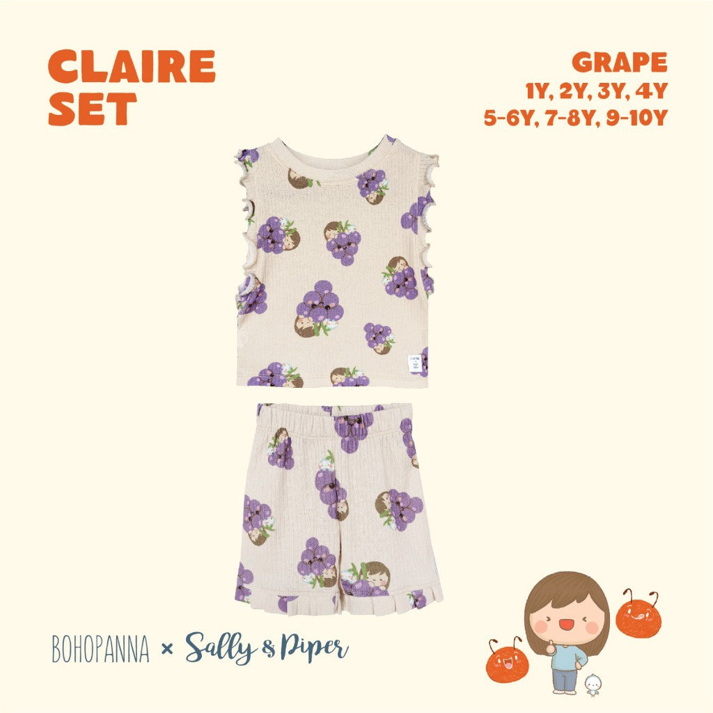 BOHOPANNA - BOHOPANNA X SALLY & PIPER - CLAIRE SET - Setelan Anak