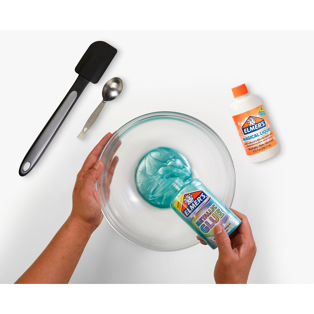 ELMERS Metallic Glue 147ml Lem Kertas Perekat Warna Metalik Bahan Slime Bahan Kerajinan