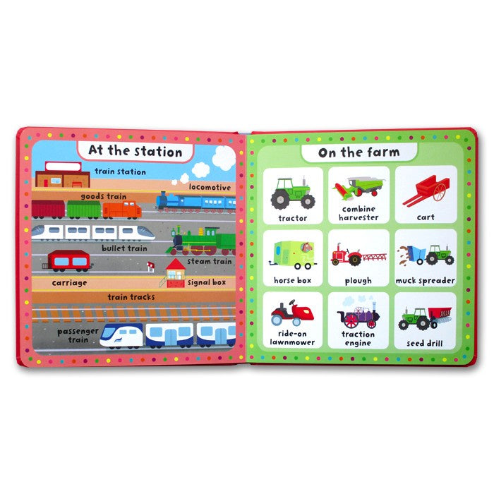 My first Dictionary Things That Go Board Book with 100 First Vehicles