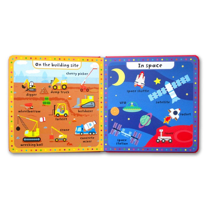 My first Dictionary Things That Go Board Book with 100 First Vehicles
