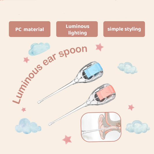 Luminous Ear Spoon Baby Pembersih Telinga Bayi untuk mengambil kotoran telinga/Pembersih Kotoran Telinga