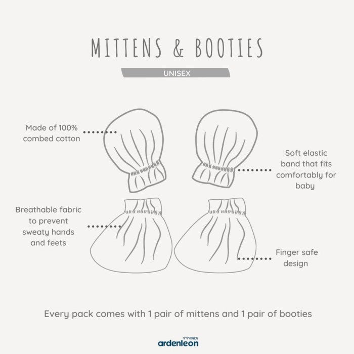 ARDENLEON Mittens Booties 1.0 Sarung Tangan Kaki Anak Bayi