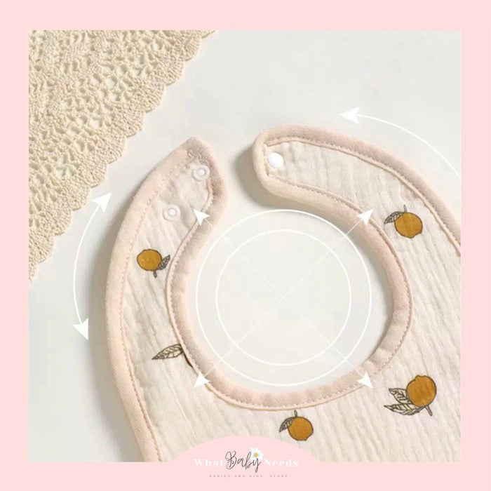 Mia Cloth Bib / Celemek Kain Anak Bayi / Baby Slabber