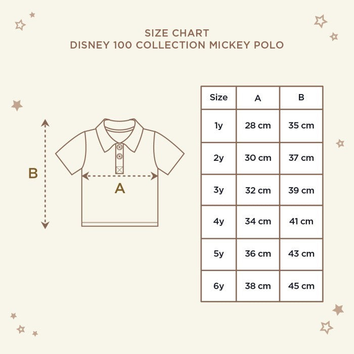 Little Palmerhaus - Disney 100 Mickey Polo / Kaos Polo Anak