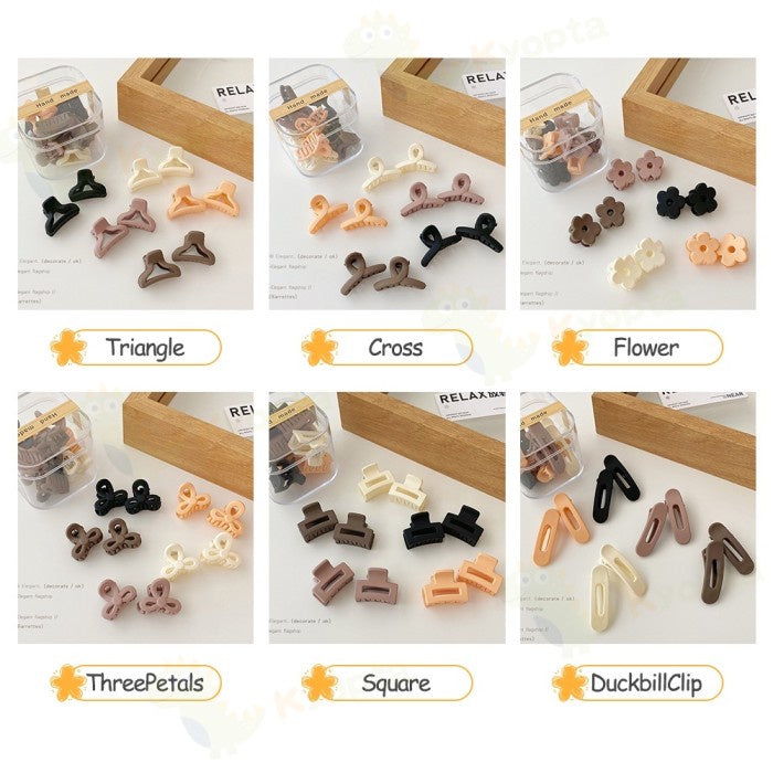 Kyopta 10pcs jepitan mini doff premium Jedai doff Jepit rambut baby