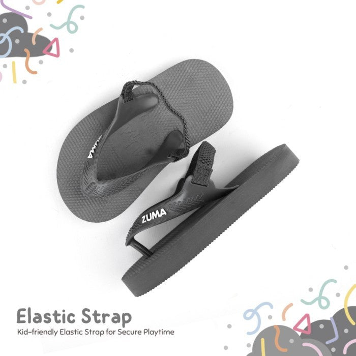 Zuma Baby Classic 6 Grey, Sandal Jepit Bayi Karet