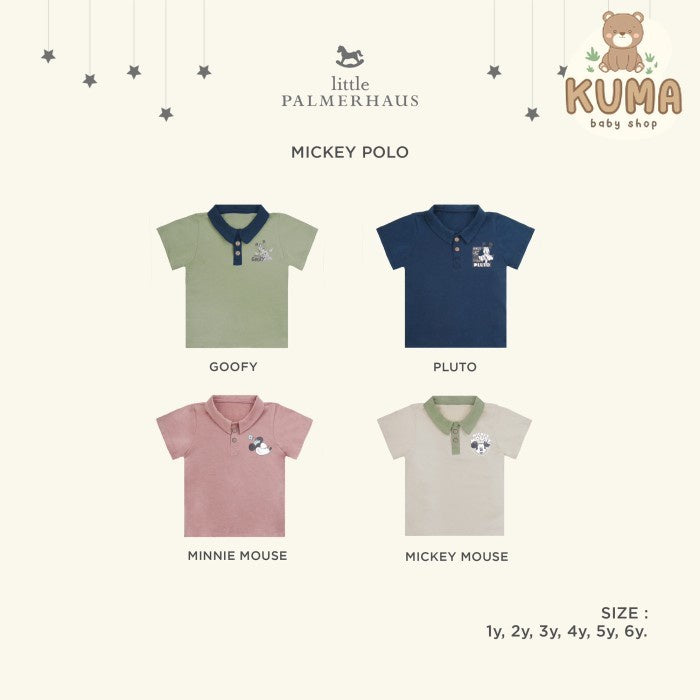 Little Palmerhaus - Disney 100 Mickey Polo / Kaos Polo Anak