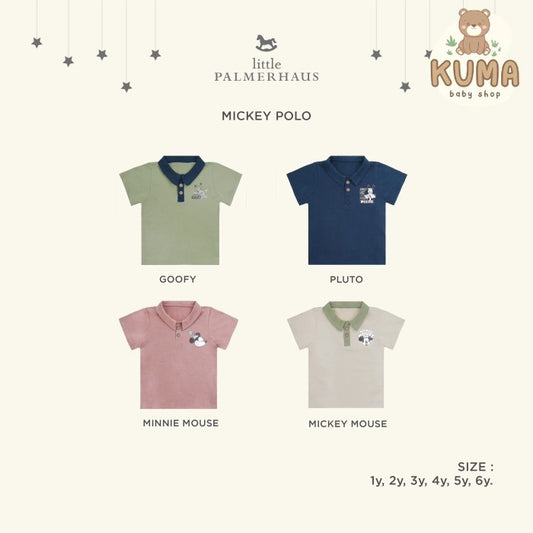 Little Palmerhaus - Disney 100 Mickey Polo / Kaos Polo Anak