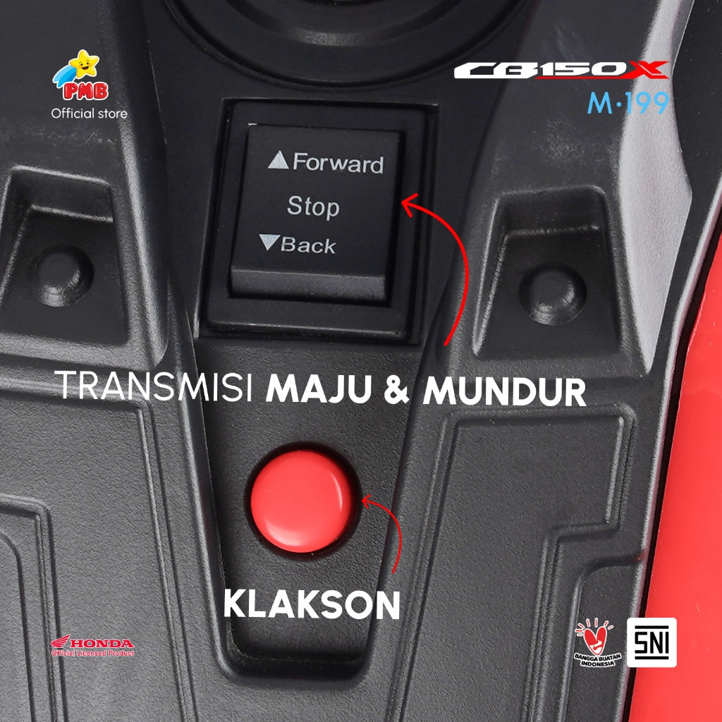 Mainan Anak Motor Aki Honda CB150X M199 – PMB Toys
