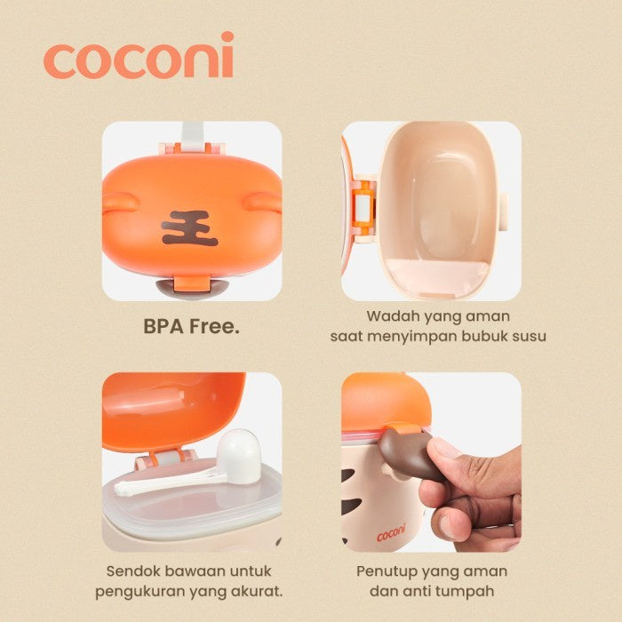 COCONI Milk Powder Container Box | Wadah Tempat Susu Bayi - TIGER