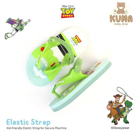 Zuma Baby x Disney Toy Story 2 Blue, Sandal Jepit Bayi Karet Tali