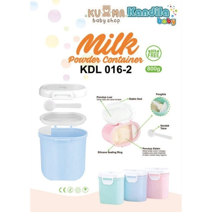 BOSU320 TEMPAT SUSU BUBUK KANDILA MILK CONTAINER 800ML KDL016-2