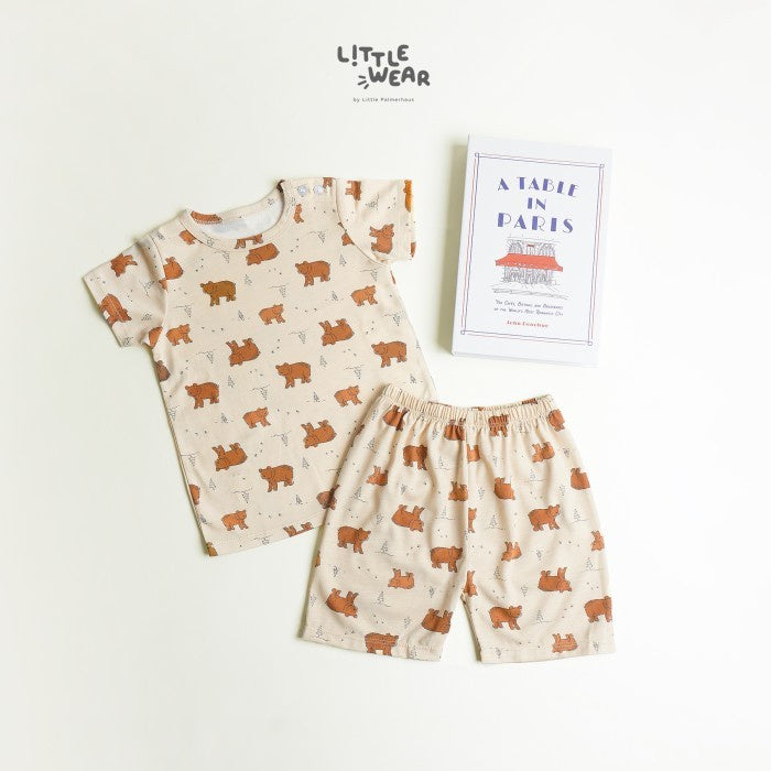Baju Anak - Little Palmerhaus Little Wear Shoulder Short Set 17.0