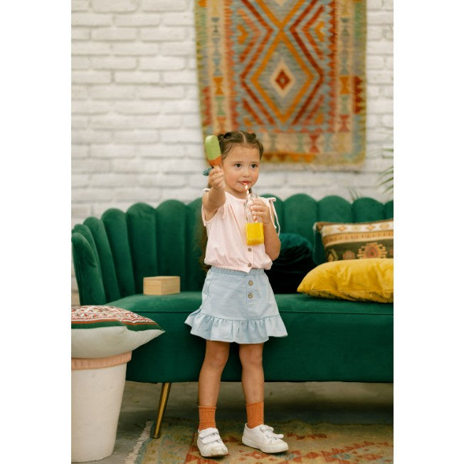 BOHOPANNA - WRINKLE TOP - ATASAN ANAK PEREMPUAN 2322