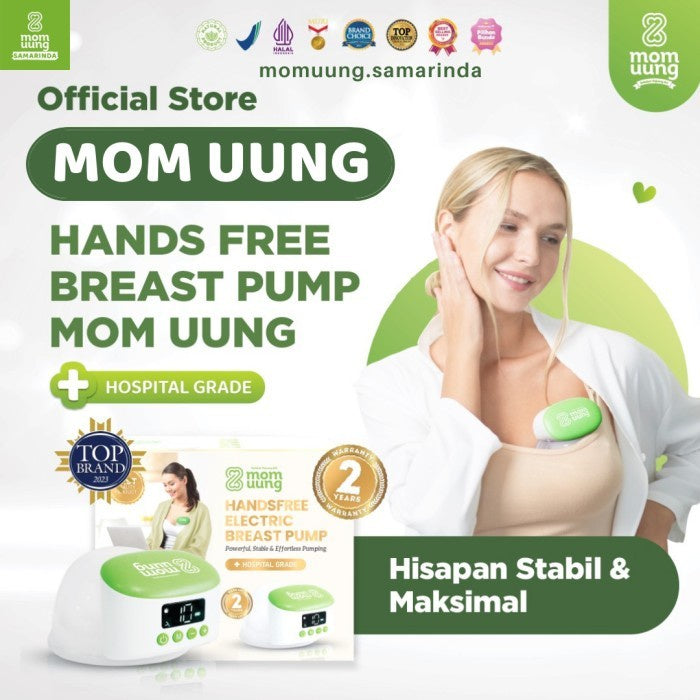 Mom Uung Momuung Handsfree Breast Pump | Pompa Asi Portable Wireless Dual Mode