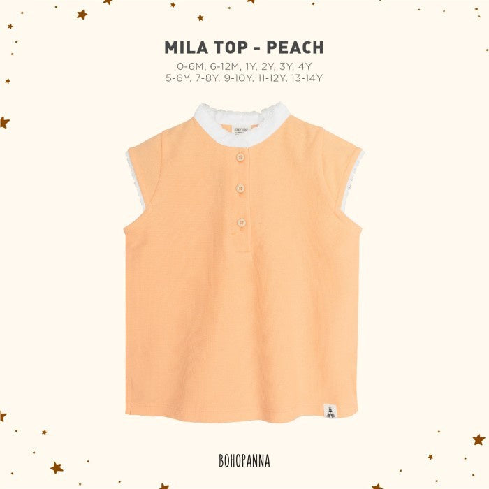 BOHOPANNA - MILA TOP - ATASAN ANAK PEREMPUAN