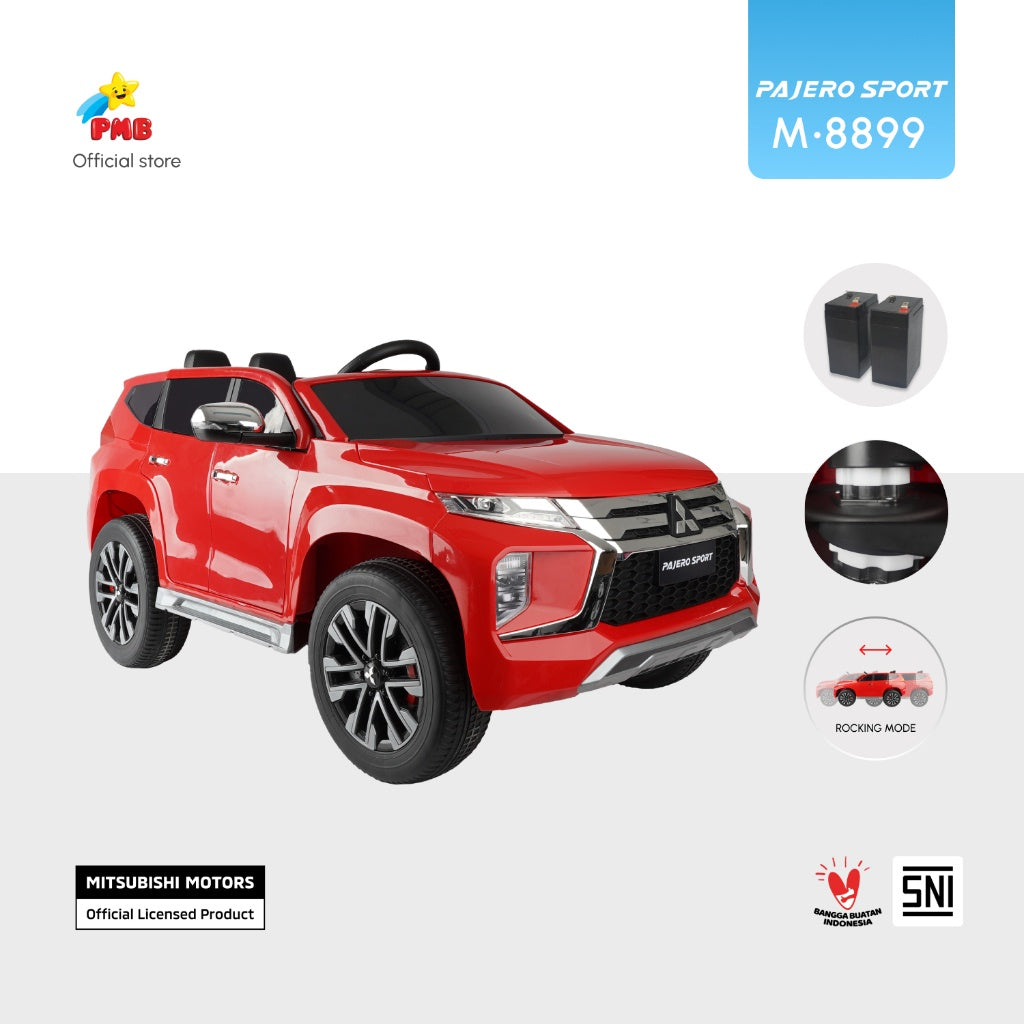 MAINAN ANAK MOBIL AKI MITSUBISHI PAJERO SPORT M8899  - PMB TOYS