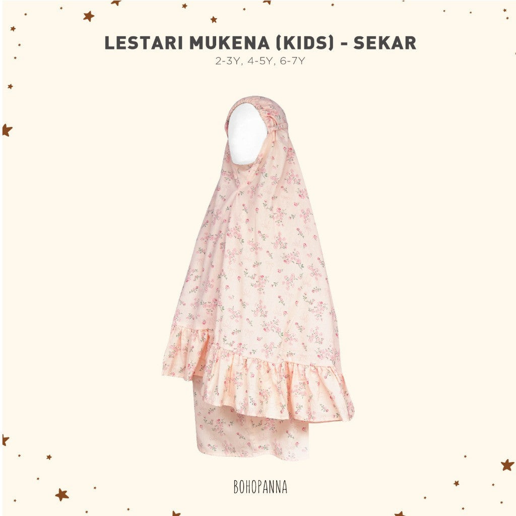BOHOPANNA - RAYA COLLECTION 2025 - LESTARI MUKENA - Mukena Kids & Mom