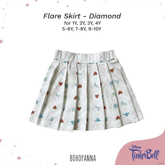 BOHOPANNA - FLARE SKIRT - DISNEY - Rok Anak (1)