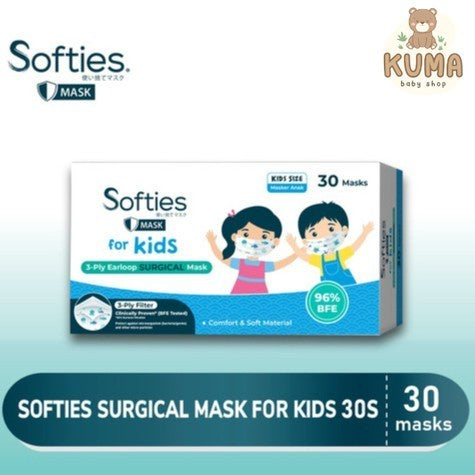 MASKER ANAK SOFTIES SURGICAL KIDS ISI 30