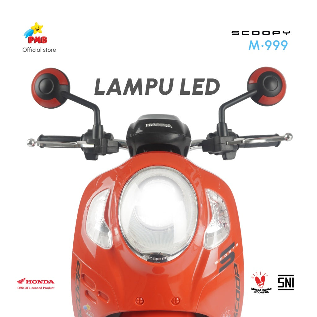 MAINAN ANAK MOTOR AKI HONDA SCOOPY M-999 - PMB TOYS
