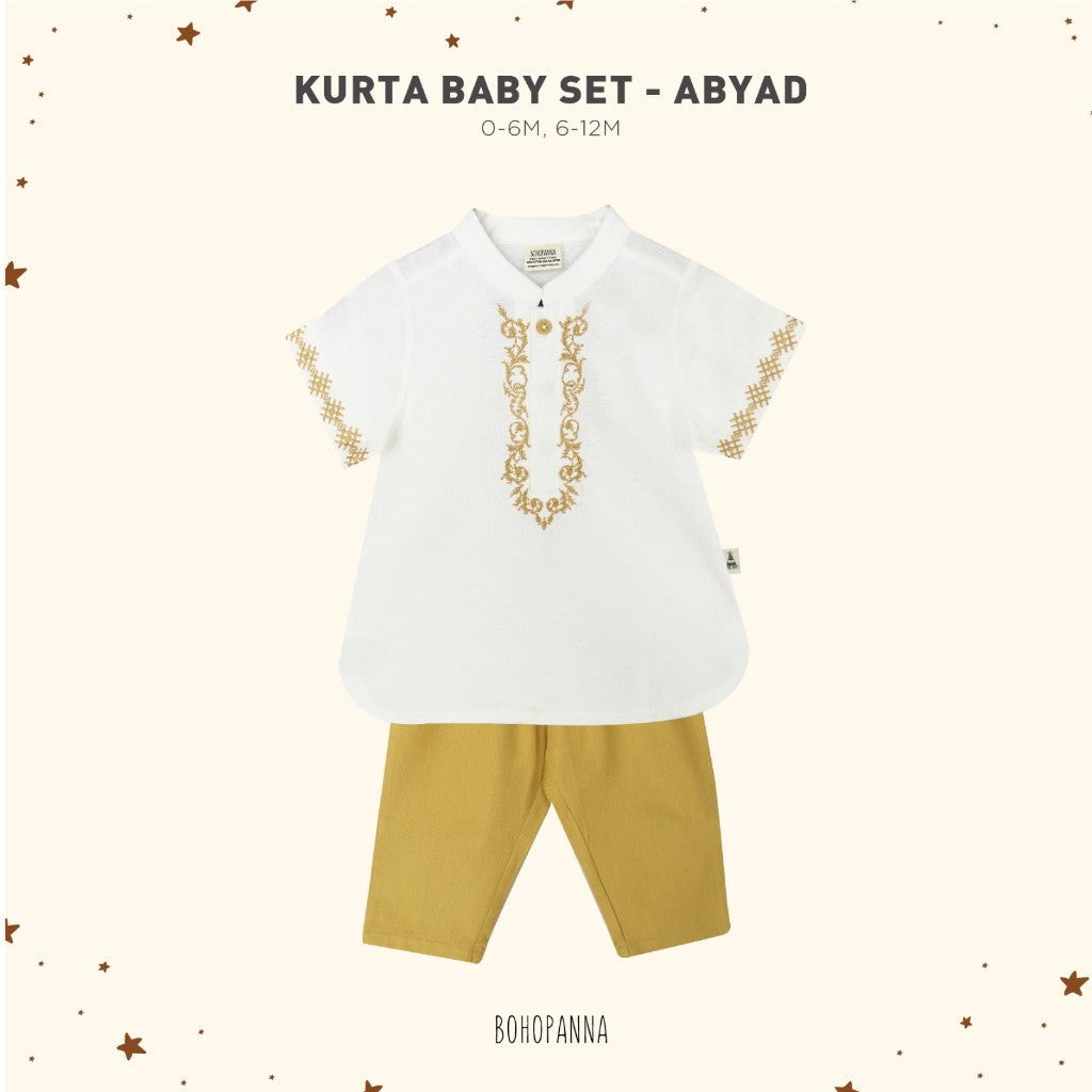 BOHOPANNA - RAYA COLLECTION 2025 - KURTA BABY SET - Setelan Baju Bayi - Baju Muslim - Baju Raya