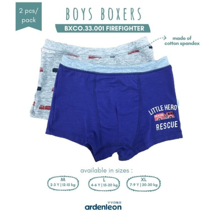 Ardenleon 2pcs Boxer 2-9 Tahun Celana Dalam Anak Laki Laki
