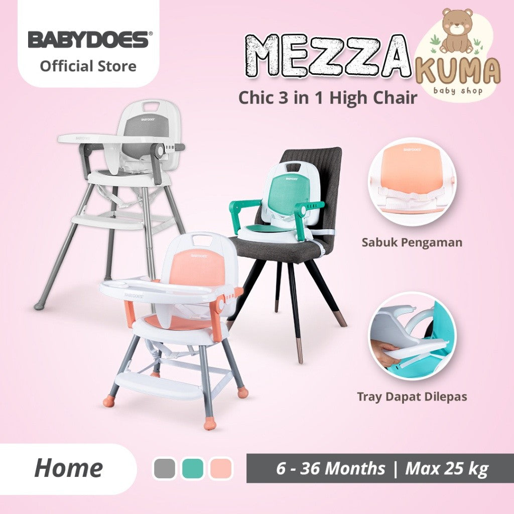 Babydoes High Chair CH-KT 614 SN Mezza Kursi Makan Anak