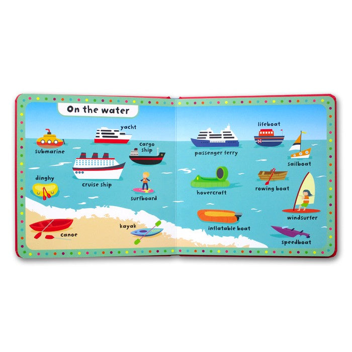 My first Dictionary Things That Go Board Book with 100 First Vehicles