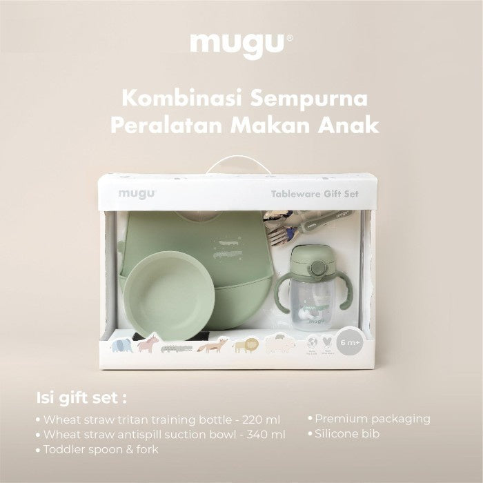 Set Perlengkapan MPASI - mugu Happy Tableware Gift Set