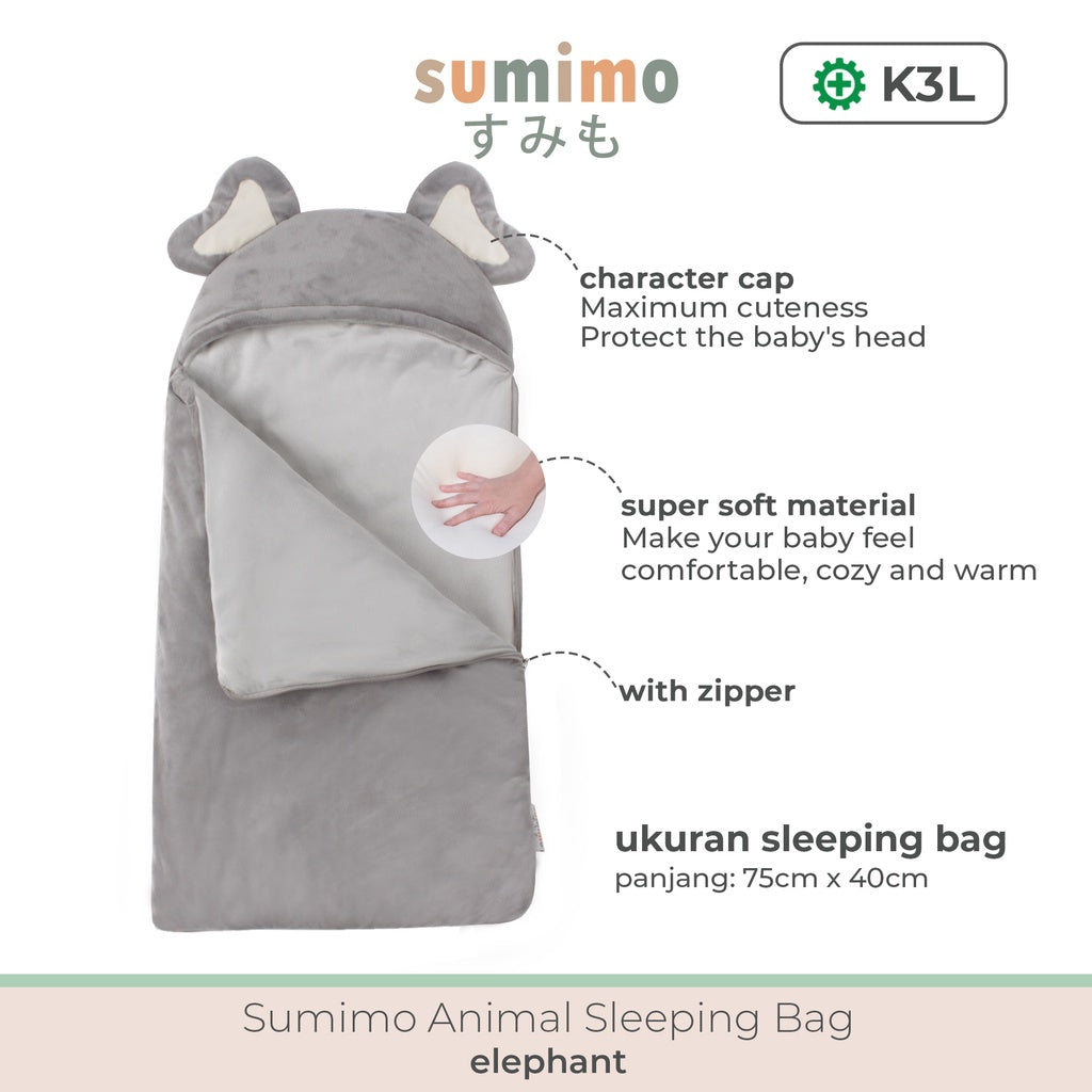 Sleeping Bag Baby Animal Character Selimut Bayi Super Soft By Sumimo