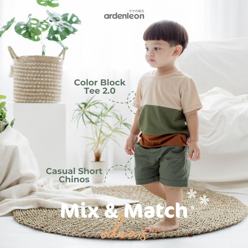 ARDENLEON Atasan Kaos Anak Color Block Tee 2.0