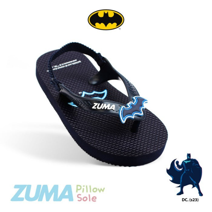 Zuma Baby Batman 1 Blue, Sandal Jepit Bayi Karet Tali, Biru