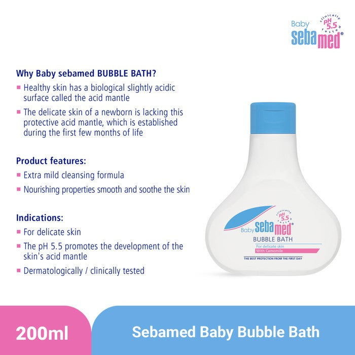 Sebamed Baby Bubble Bath 200ml Sabun Mandi Anak