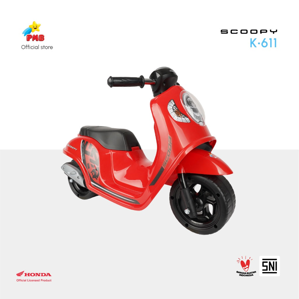 MAINAN ANAK MOTOR FOOT TO FLOOR HONDA SCOOPY K611 - PMB TOYS