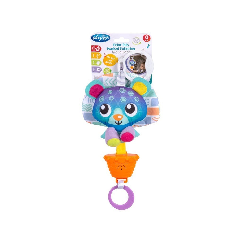 Playgro Pp Musical Pullstring Bear - Mainan Stroller Anak