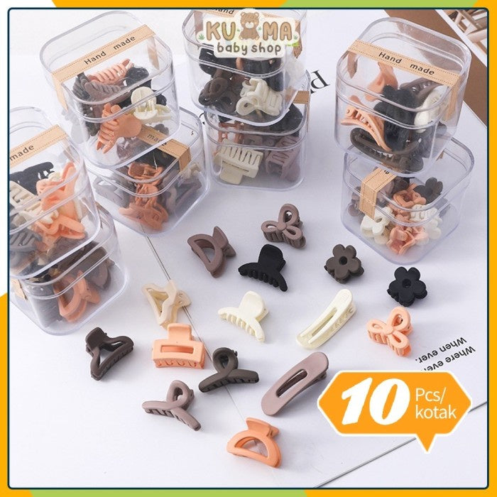 Kyopta 10pcs jepitan mini doff premium Jedai doff Jepit rambut baby