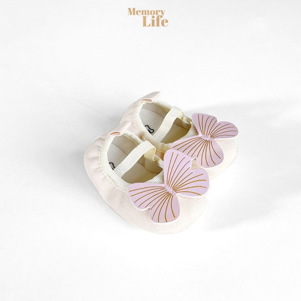 MemoryLife - Prewalker Ribbon Butterfly | Sepatu Prewalker Bayi Perempuan Umur 0 Bulan - 18 Bulan