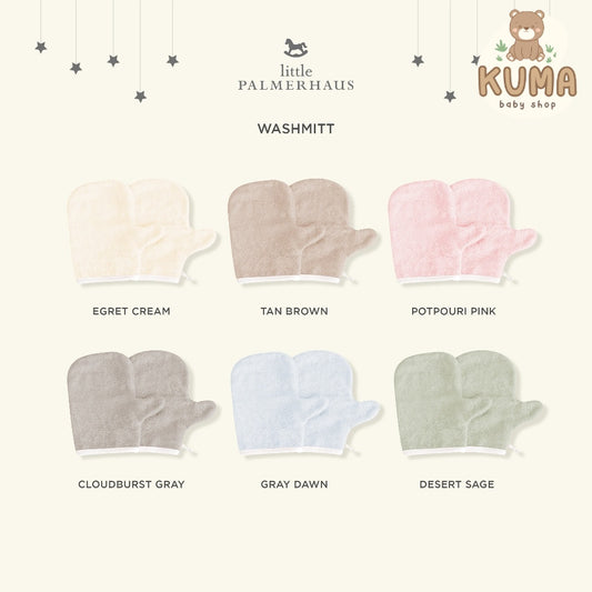 Little Palmerhaus - Bam & Boo Bamboo Washmitt (Waslap Bayi / Washlap / Bath Gloves Sarung Tangan Mandi)