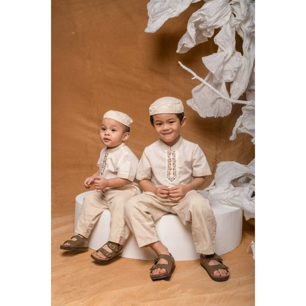 BOHOPANNA - RAYA COLLECTION 2025 - FANDI KIDS SET - Setelan Baju Bayi - Baju Muslim - Baju Raya
