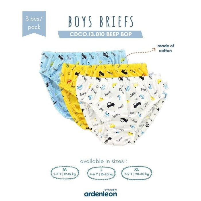 Ardenleon Boys Briefs 3pcs Celana Dalam Anak Laki