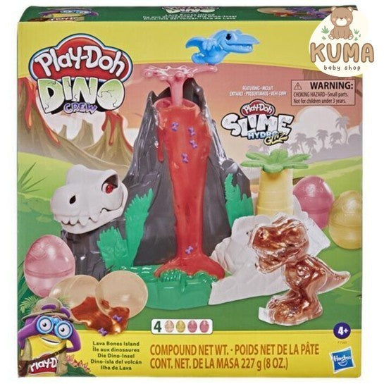 PlayDoh Slime Dino Crew Lava Bones Island Playset