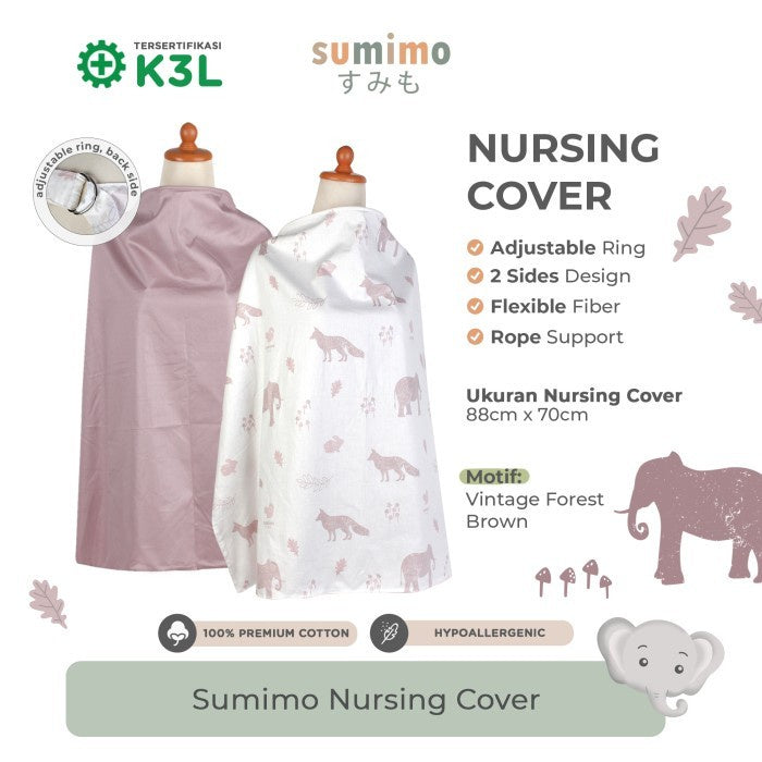Sumimo Nursing Cover Penutup Menyusui Katun