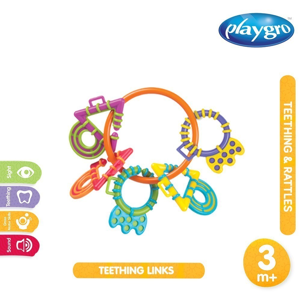 Playgro Teething Links New - Mainan Gigit Anak Bayi